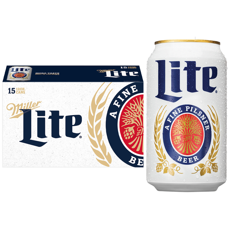 Miller Lite 15pk 12oz Can 4.2% ABV