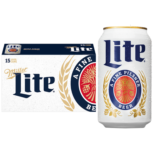 Miller Lite 15pk 12oz Can 4.2% ABV