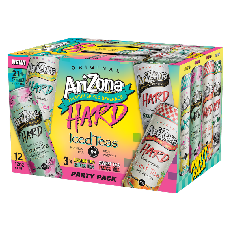 Arizona Hard Tea Party Pack 12pk 12oz Can 5.0% ABV