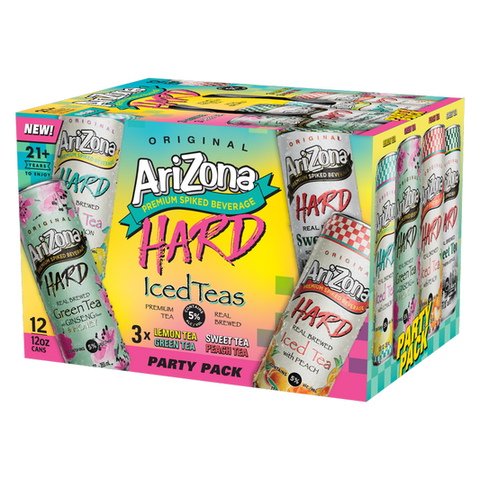 Arizona Hard Tea Party Pack 12pk 12oz Can 5.0% ABV