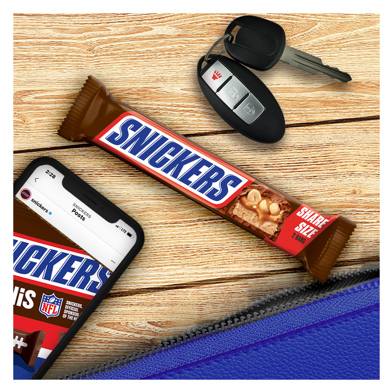 SNICKERS Original Milk Chocolate Candy Bar, Share Size, 3.29 oz