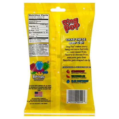 Ring Pop Assorted Flavors Variety Party Pack 3ct