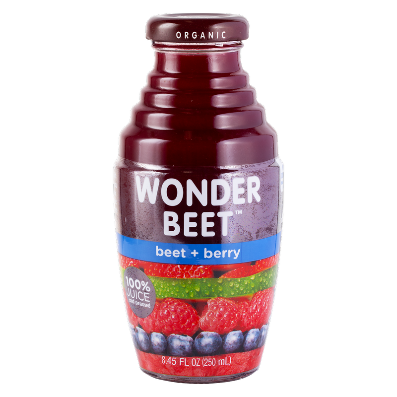 Wonder Juice Organic Beet & Cherry Cold-Pressed Juice 8.45oz Glass Btl