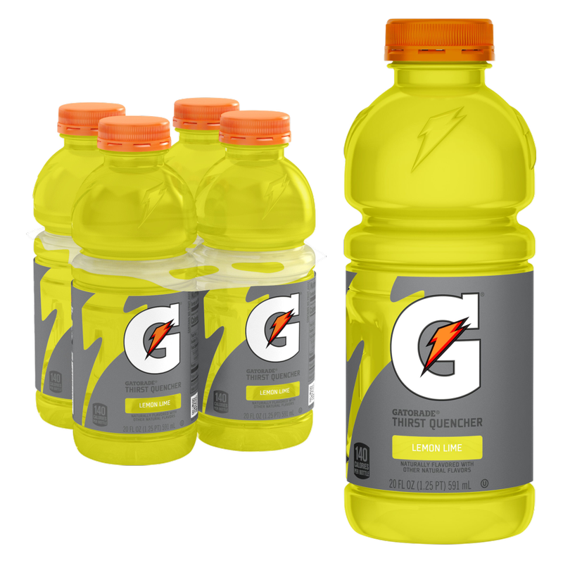Gatorade Thirst Quencher Lemon Lime 4pk 20oz Btl