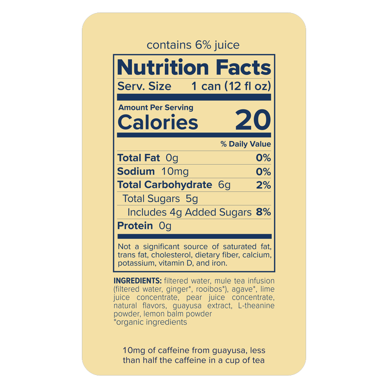 Recess Ginger Lime Mule Mocktail 4pk 12oz Can