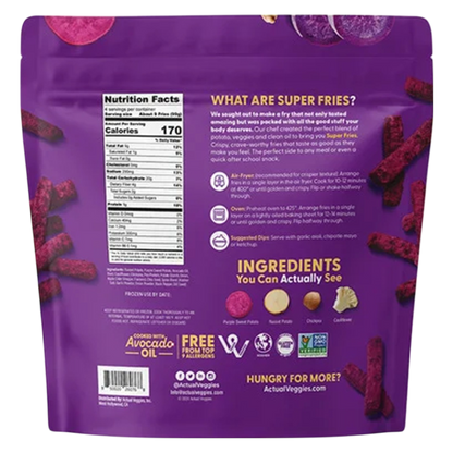 Actual Veggies Purple Sweet Potato Super Fries, 14oz