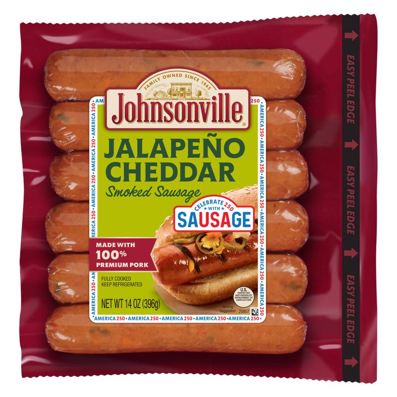 Johnsonville Jalapeno Cheddar Smoked Sausage - 6ct/14 oz