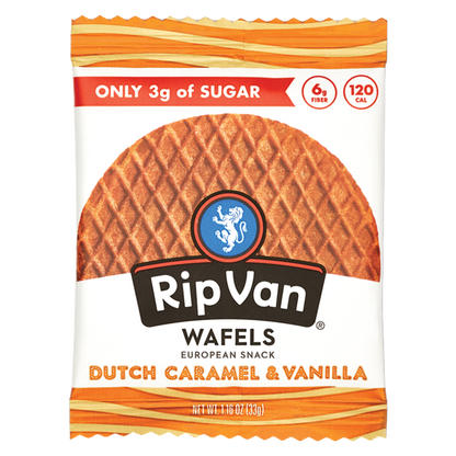 Rip Van Wafels Dutch Caramel & Vanilla Stroopwafel, 1.16oz