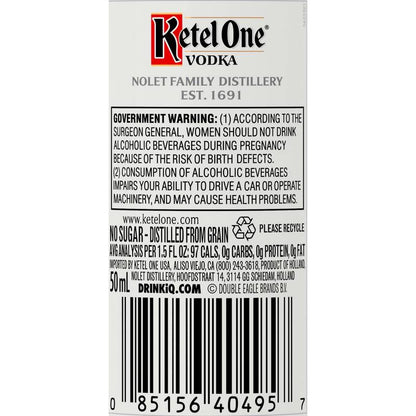 Ketel One Vodka Plastic 50ml (80 Proof)