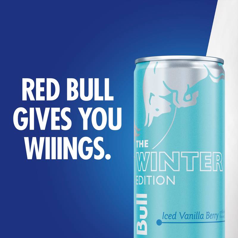 Red Bull Winter Edition Iced Vanilla Berry Energy Drink 4pk 12oz Can