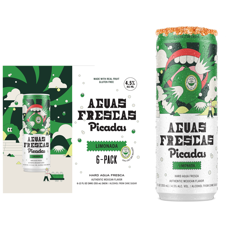 Picadas Hard Aguas Frescas Limonada 6pk 12oz Can 4.5% ABV