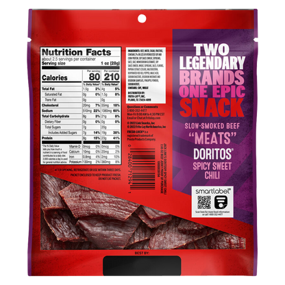 Jack Link's Doritos Spicy Sweet Chili Jerky Bag 2.65oz