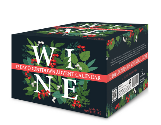 12 Days of Wine - Holiday Advent Calendar 12pk 187ml
