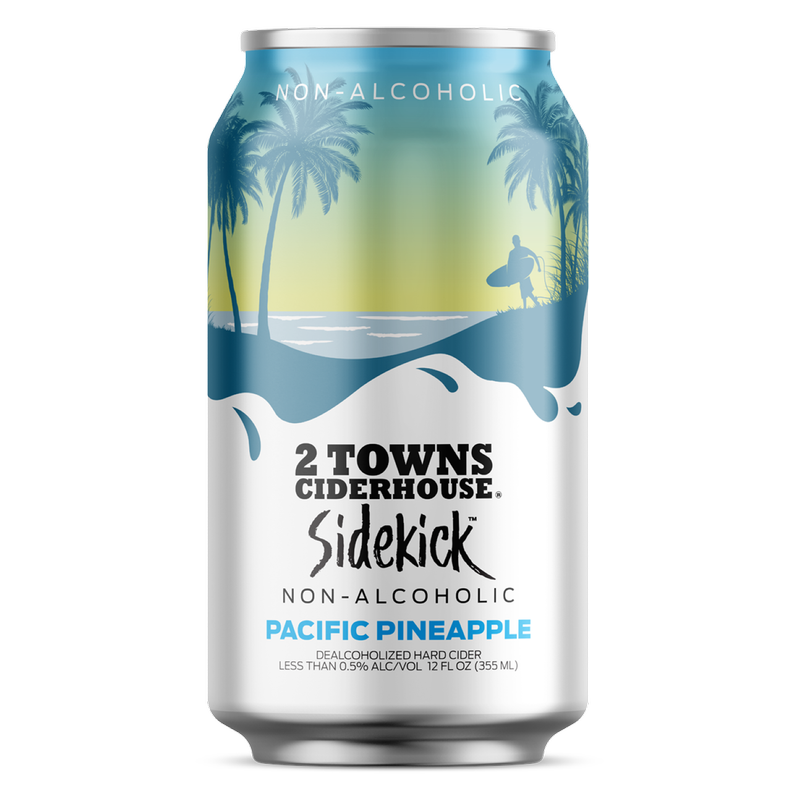 2 Towns Sidekick Non-Alcoholic Pacific Pineapple 6pk 12oz Can