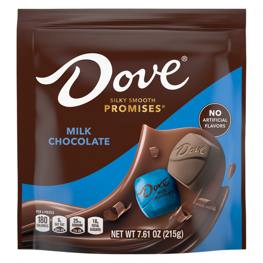 DOVE PROMISES Milk Chocolate Bag, 7.61 oz