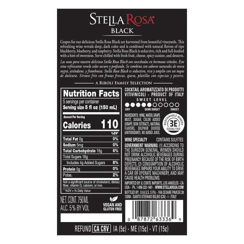 Stella Rosa Black 750ml