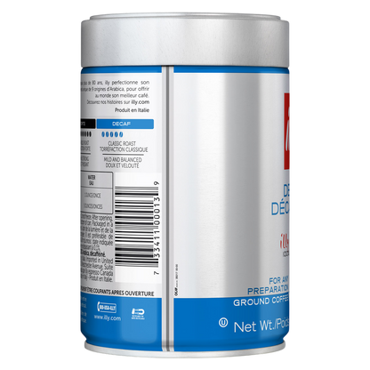 Illy Decaf Ground Espresso Coffee 13.5oz Can