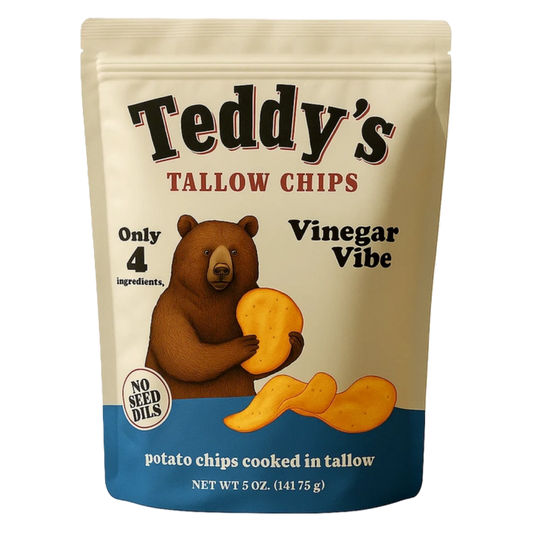 Teddy's Tallow Chips, Vinegar Vibe, 5 oz