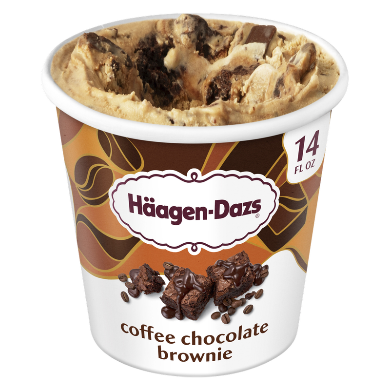 Haagen-Dazs Coffee Chocolate Brownie Ice Cream, 14oz.