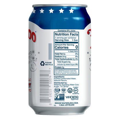Waterloo Summer Berry Sparkling Water 12oz can
