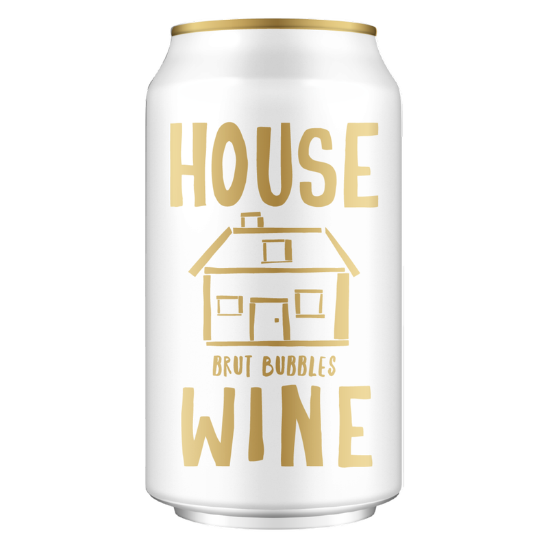House Wine Brut Bubbles 355ml Can 12% ABV