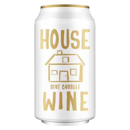 House Wine Brut Bubbles 355ml Can 12% ABV