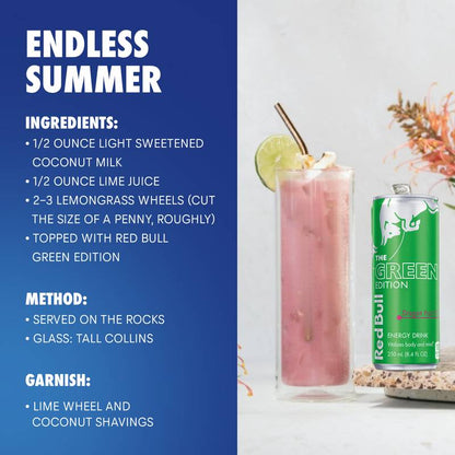 Red Bull Energy Drink The Green Edition Dragon Fruit 12oz Can