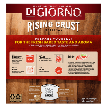 DiGiorno Frozen Rising Crust Supreme Pizza, 31.5oz