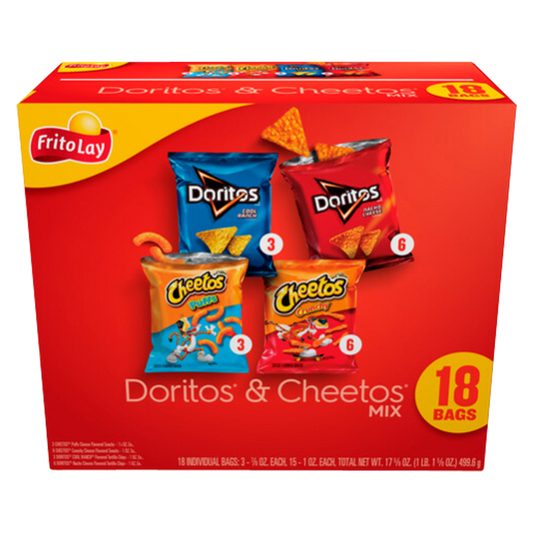 Frito-Lay Doritos & Cheetos Variety Pack Box 18ct