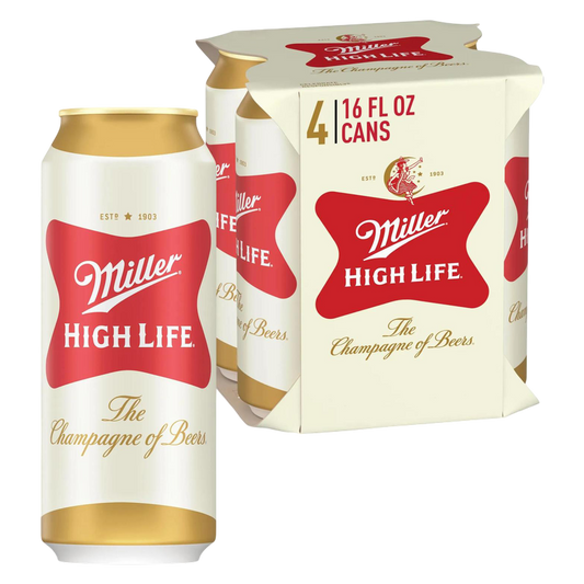 Miller High Life 4pk 16oz Can 4.6% ABV