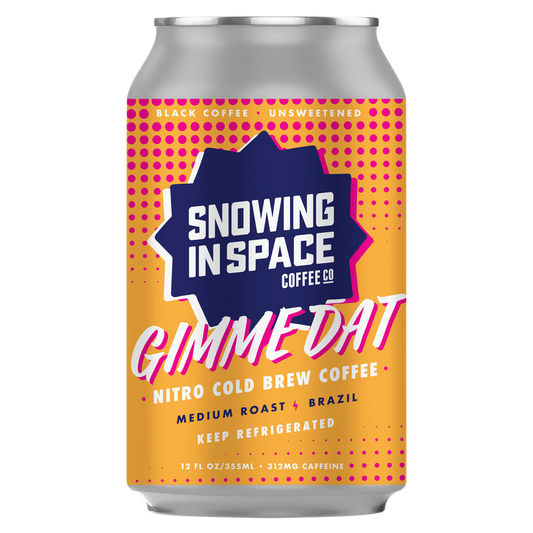 Snowing in Space Gimme Dat Nitro Cold Brew Coffee 12oz Can