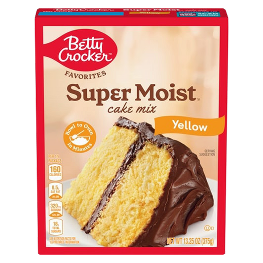 Betty Crocker Supermoist Yellow Cake Mix 13.25oz
