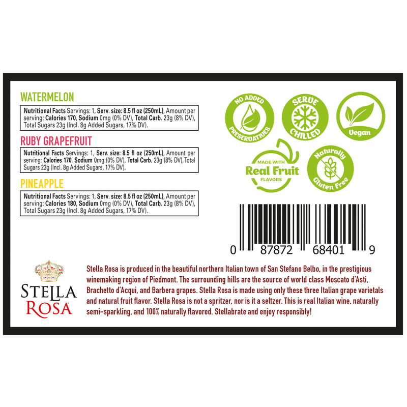 Stella Rosa Tropical Splash Variety Pack 6pk 250ml Can