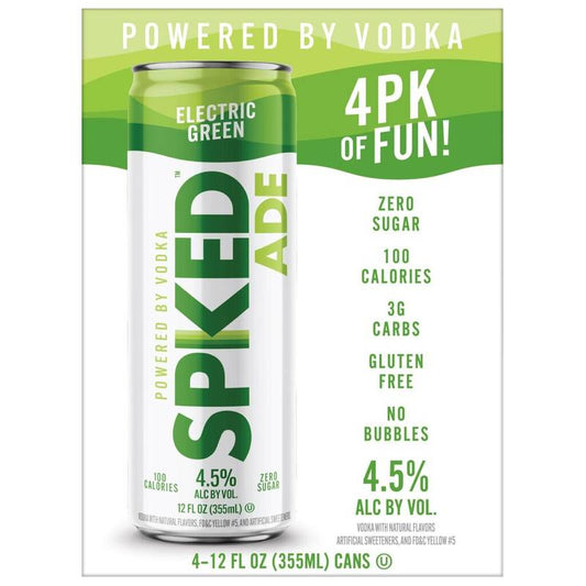 SpikedAde Electric Green 4pk 12oz Can