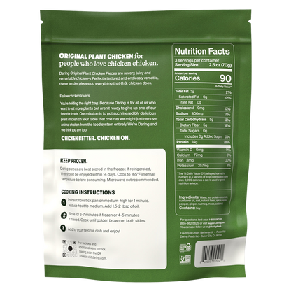 Daring Frozen Original Plant-Based Pieces 8oz