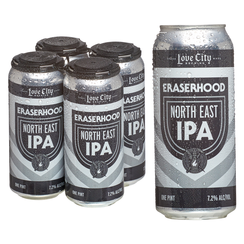 Love City Eraserhood North East IPA 4pk 16oz Can 7.2% ABV