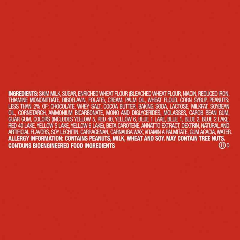 M&M'S Peanut Butter Ice Cream Sugar Cookie Sandwiches Dessert, 4ct