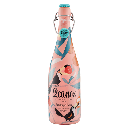 2canos Strawberry & Coconut Frizzante 750ml 5% ABV