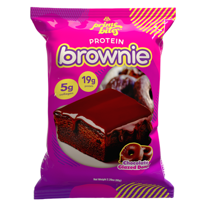 Prime Bites Protein Brownie Chocolate Glazed Donut, 2.29oz