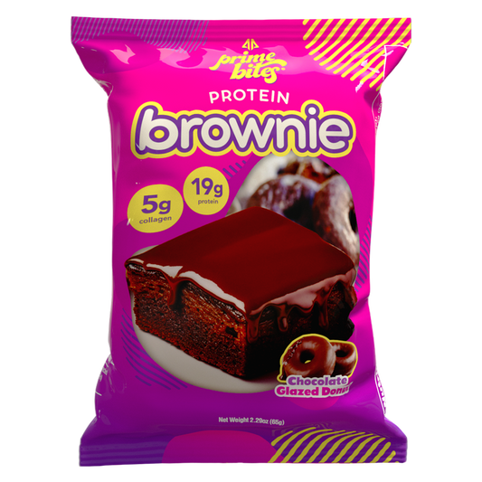 Prime Bites Protein Brownie Chocolate Glazed Donut, 2.29oz