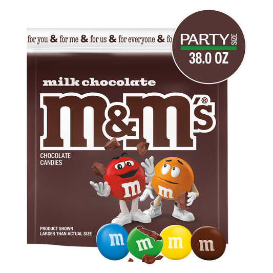 M&M's Milk Chocolate Candies Party Size 38oz