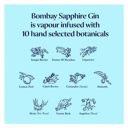 Bombay Sapphire Gin & Tonic Gift Box 750 mL (94 Proof)