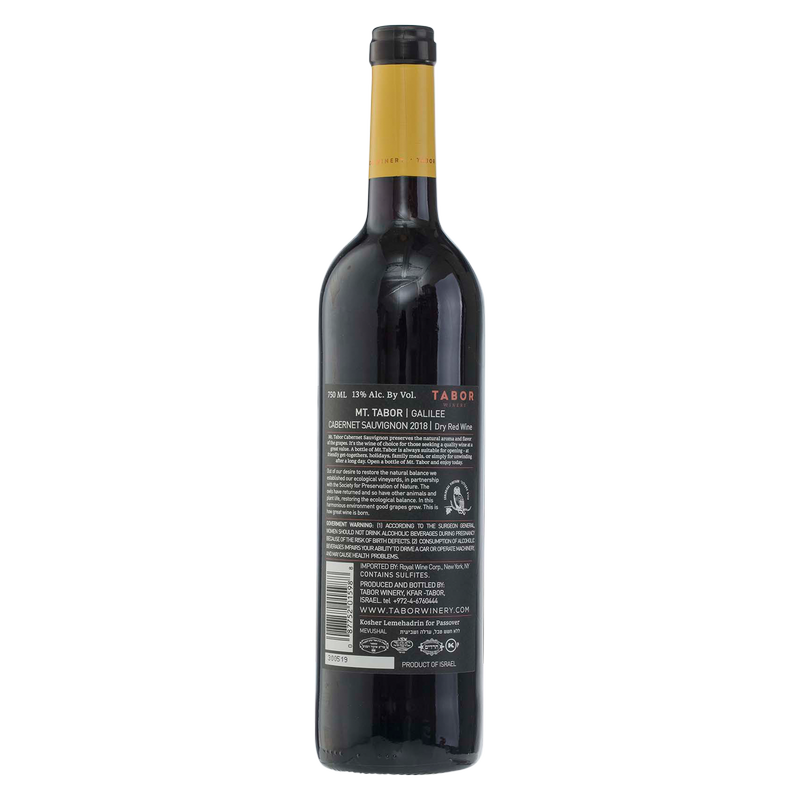 Mount Tabor Kosher Cabernet Sauvignon Galilee 750 ml