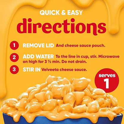 Velveeta Original Shells & Cheese Cup 2.39oz, 4-Pack