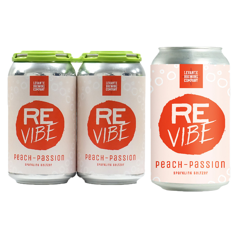 ReVibe Peach Passionfruit Hard Seltzer 4pk 12oz Can 5.0% ABV