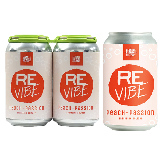 ReVibe Peach Passionfruit Hard Seltzer 4pk 12oz Can 5.0% ABV