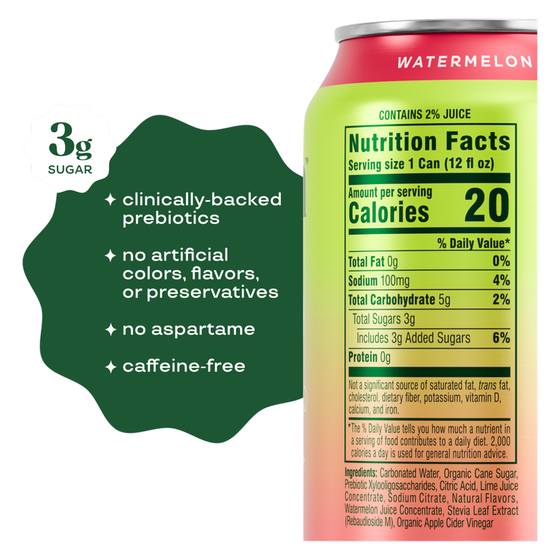 Bloom Pop Watermelon Lime 12oz Can