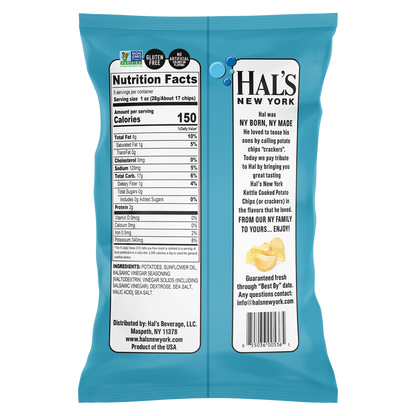 Hal's New York Sea Salt & Vinegar Chips 5oz