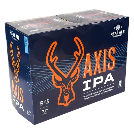 Real Ale Brewing Axis IPA 12pk 12oz Can