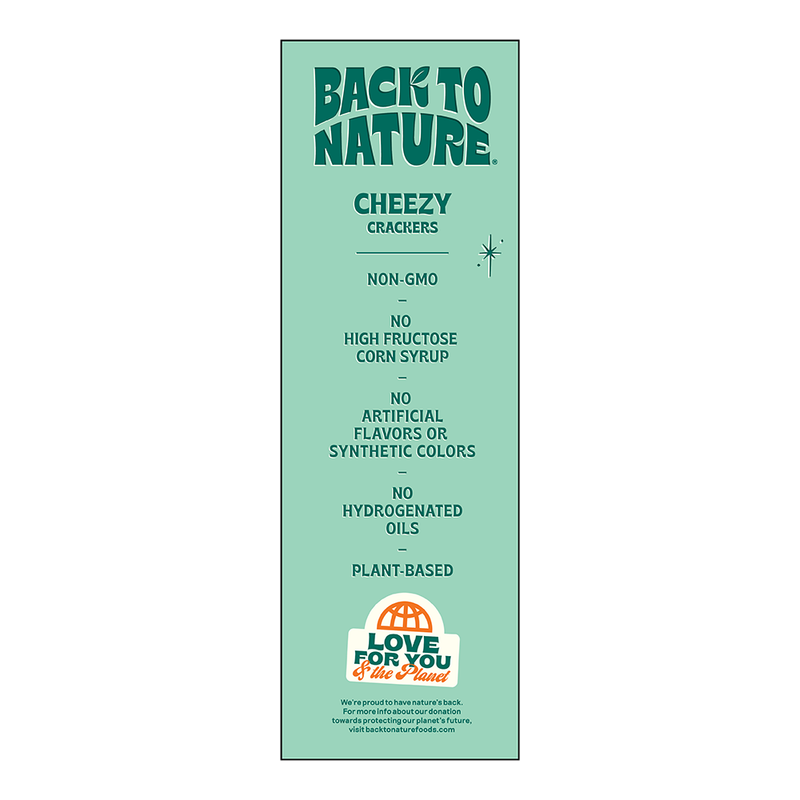 Back To Nature Cheezy Crackers, 5oz